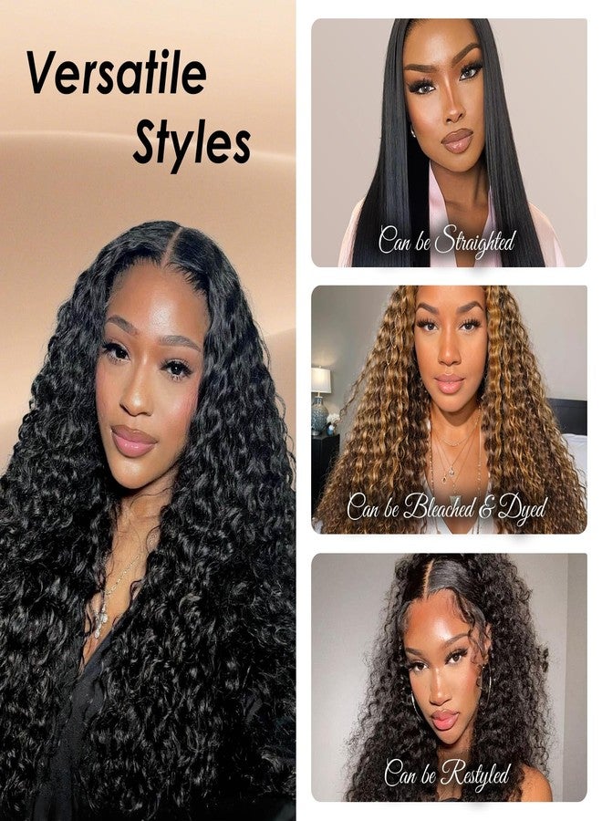 Lynch 15A Burmese Curly Bundles Human Hair, 18 20 22 Inch 3 Bundles 3C4A Water Wave Quick Weave with Spiral Curly End, 100% Unprocessed Kinky Curly Raw Human Hair Extensions for Women Natural Black - Image 4