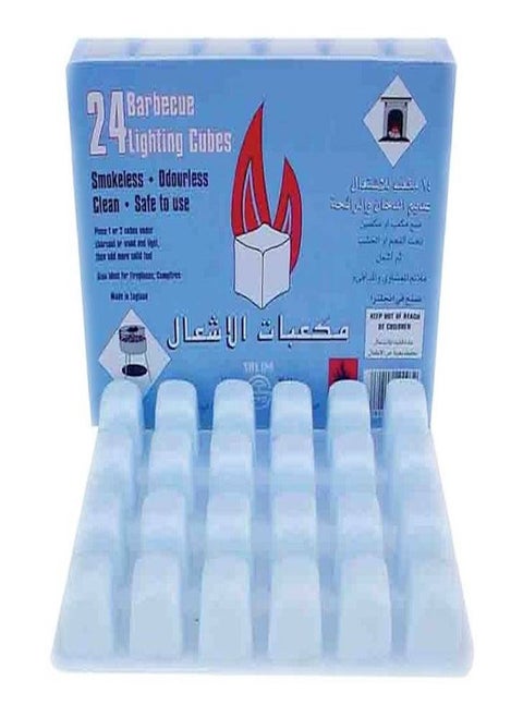 Lighter cubes for grills and fireplaces - 24 pieces