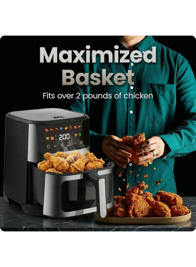 DSP Air Fryer KB2173 – 9L Capacity for Fast, Healthy Cooking with Advanced Technology! Enjoy oil-free cooking with the powerful and stylish DSP air fryer. Its large 9.0L capacity, modern design, and advanced hot air circulation ensure evenly cooked meals and delicious results every time. Perfect for families, saving time and effort in the kitchen! - Image 3