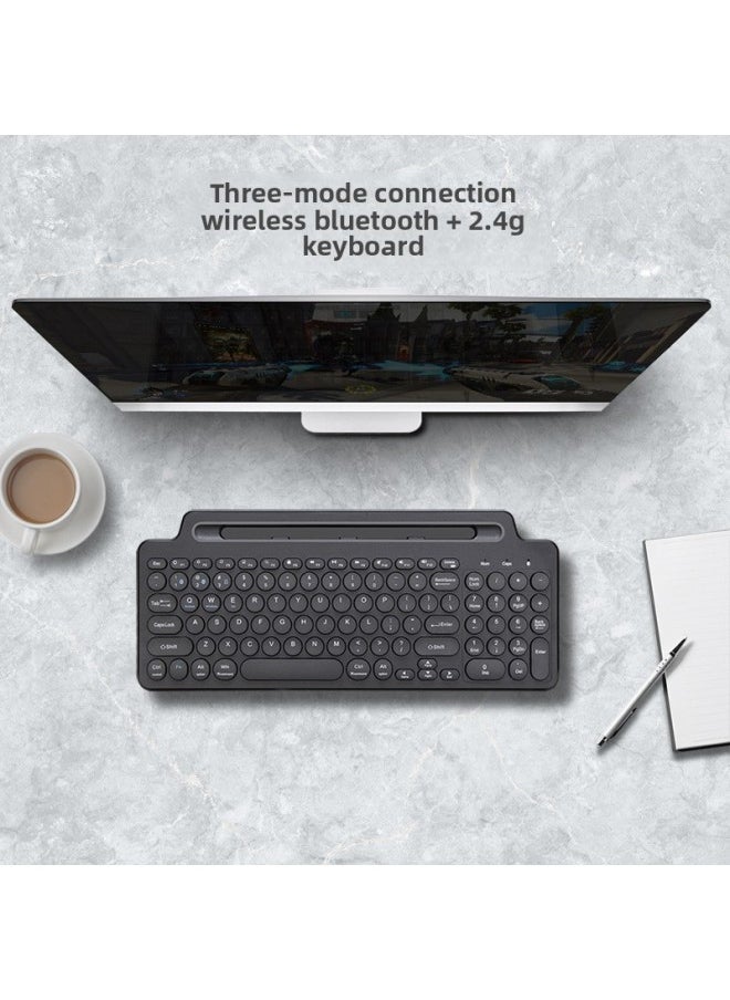 Generic - Bluetooth Wireless Keyboard Card Slot Keyboard 2.4G Tablet Phone Computer Keyboard Smart Touchpad Keyboard-Color:569 Without Touchpad - Image 1