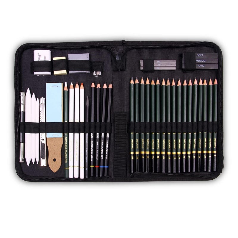 PEACORA Pieces Professional Drawing Pencils and Sketch Kit for Artist (42) - Image 1
