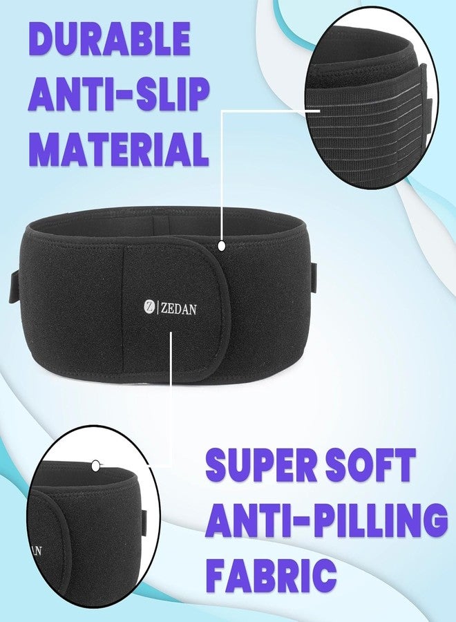 ZEDAN Adjustable Sacroiliac Hip Waist Compression Belt | Lower Back Support Hip Brace | Anti-Slip Sciatica Pain Relief | For Pelvis, Lumbar, Nerve, Leg, SI Joint | For Men & Women - Black - Image 5