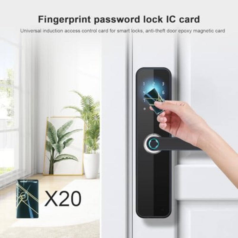 20-Piece IC Cards - RFID Key Fobs for Smart Locks, 13.56MHz, Compatible with Tuya and TT app Smart Systems - Image 4