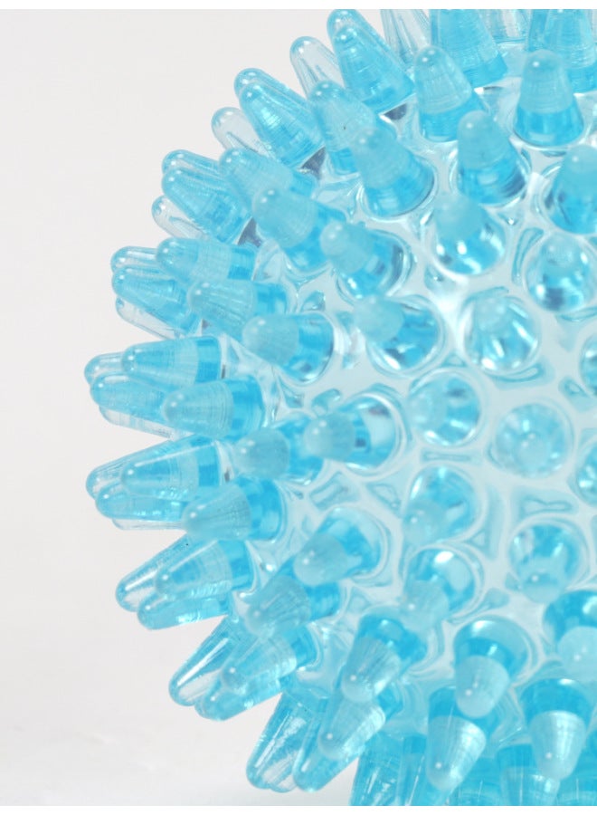 إسكدنيا كرة تدليك تعمل باللمس، فرشاة أطفال، معدات تدريب إحساس الأطفال، لعبة منزلية تعمل باللمس للأطفال، كرة طعنة صغيرة صلبة - اللون: تدليك كرة الفول السوداني الصغيرة أرجوانية طويلة 15 * قطر 7 سم - Image 4