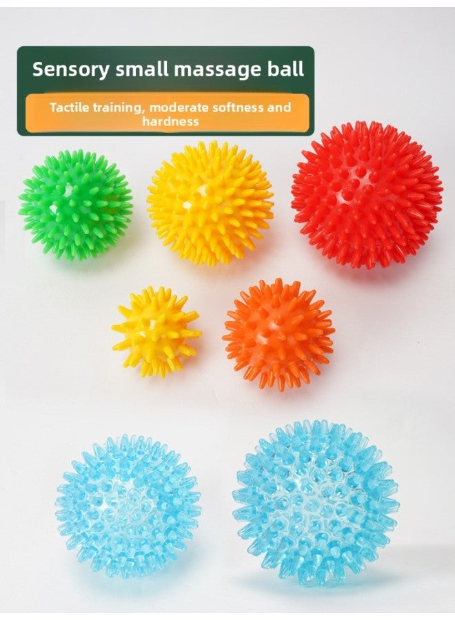 إسكدنيا كرة تدليك تعمل باللمس، فرشاة أطفال، معدات تدريب إحساس الأطفال، لعبة منزلية تعمل باللمس للأطفال، كرة طعنة صغيرة صلبة - اللون: تدليك كرة الفول السوداني الصغيرة أرجوانية طويلة 15 * قطر 7 سم - Image 2