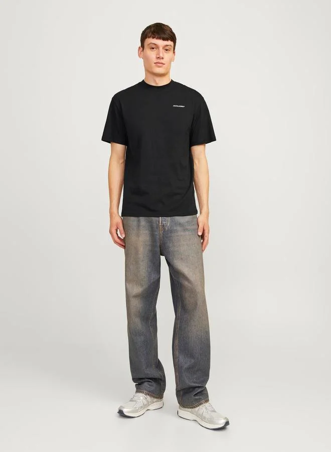 JACK & JONES Back Graphic Print Crew Neck T-Shirt