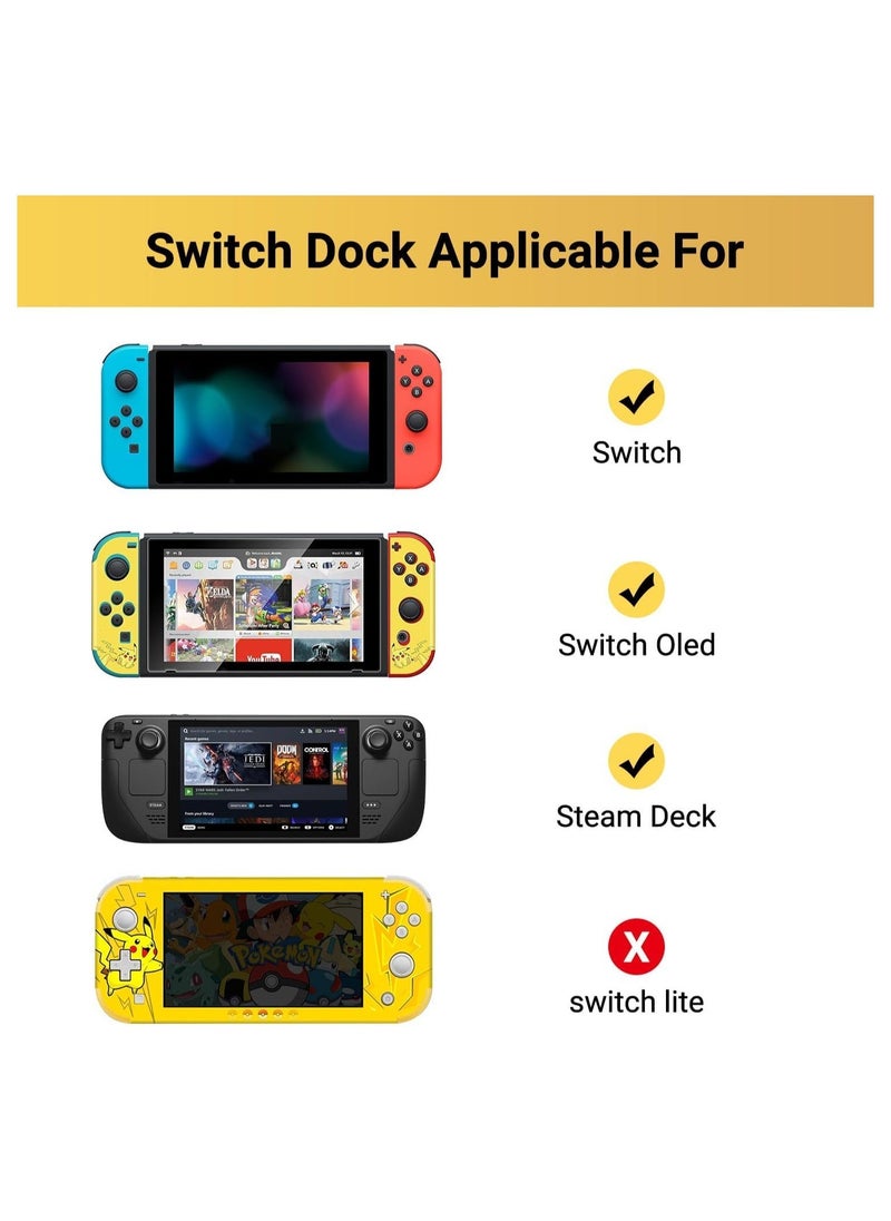 Type C to HDMI Cable 4K@30Hz USB-C to HDMI TV Conversion Cable for Switch/Switch OLED/Steam Deck Type C to HDMI TV Adapter with 100W PD Charging Port Compatibility with Phone/Laptop/Tablet - Image 2