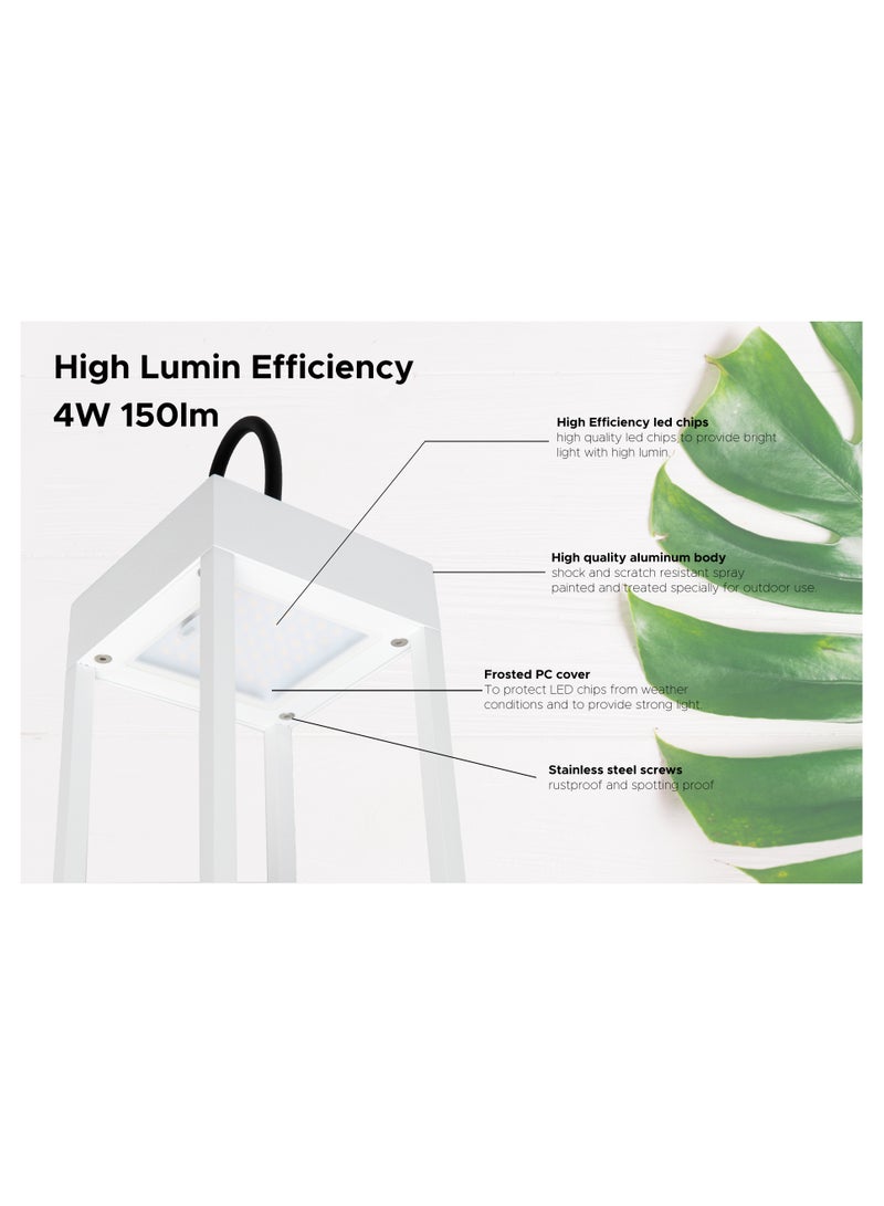 RAFEED LED Rechargeable Dimmable Outdoor Indoor Lamp White LM30448 - Image 2