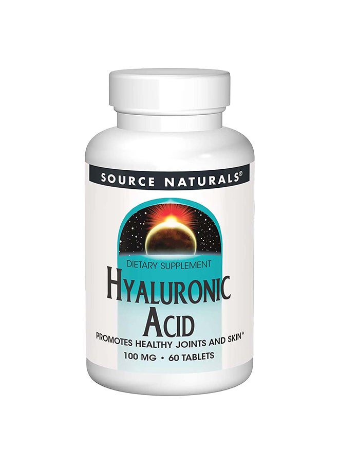 Source Naturals حمض الهيالورونيك من سورس ناتشورالز، 100 ملغ، 60 قرص