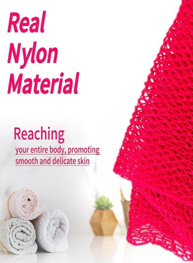 SPMKTBOZAI African Net Sponge Authentic, African Exfoliating Sponge Real African Net Black Owned, African Bath Sponge Back Scrubber, Body Exfoliator Shower Bath Accessories (Rose Pink) - Image 4