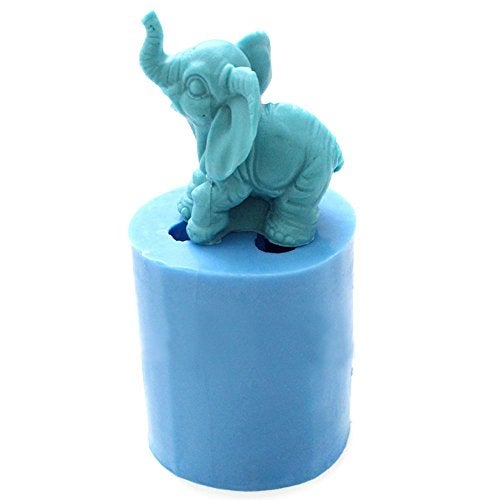 GRAINRAIN 3D Silicone Soap Molds for Soap Making Elephant DIY Soap Molds Bar Silicon Candle Mold DIY Craft Handmade Soap (11211) - Image 4