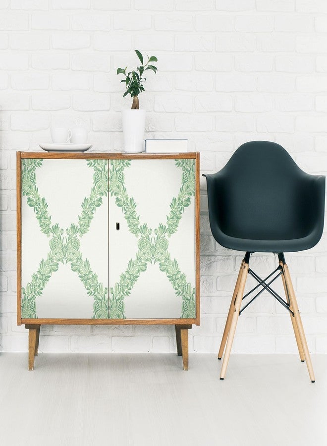 نو وولبيبر ورق جدران NuWallpaper Scalamandre x Scalamandre Jade Wreath Peel & Stick، SCS6051 - Image 4