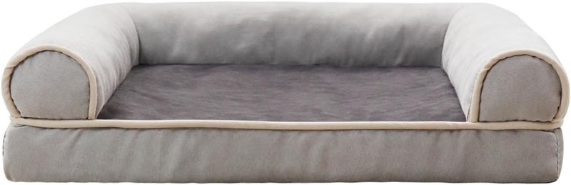 Dog Bed Stylish Nest for Small Puppy Kitten Rectangular Basket Pet Detachable Cushion for Household Dog Sofa Cover - Image 1