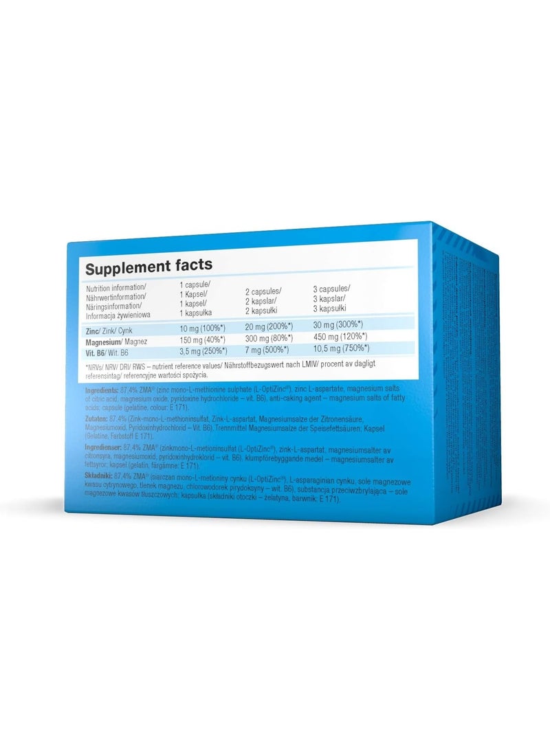 Olimp Sport Nutrition ZMA 120 Capsules – Zinc, Magnesium & Vitamin B6 Formula Supporting Energy, Recovery & Protein Metabolism - Image 4