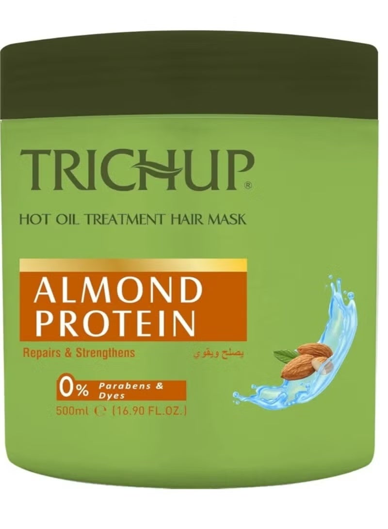 تريشوب Hot Oil Treatment Hair Mask Almond Protein 500 ML