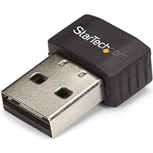 StarTech.com Wireless USB WiFi Adapter – Dual Band AC600 Wireless Dongle - 2.4GHz / 5GHz - 802.11ac Wi-Fi Laptop Adapter (USB433ACD1X1) - Image 1