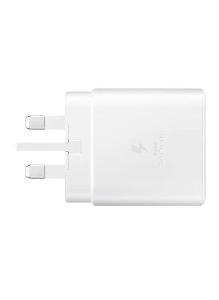 ماركة غير محددة - شاحن جداري 45 وات USB-C من سامسونج محول السفر فائق السرعة مع كابل USB-C إلى USB-C أبيض - Image 1