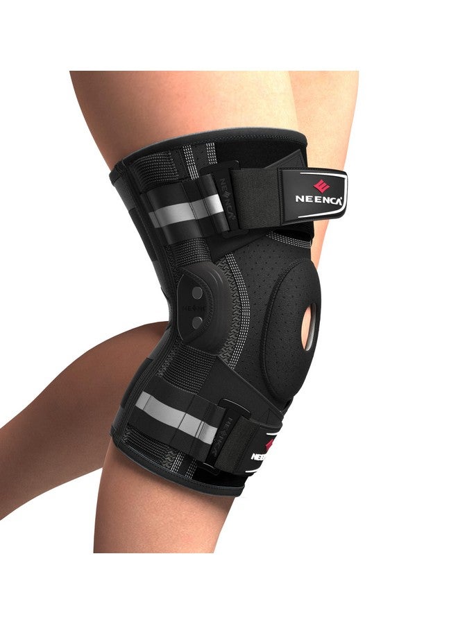 NEENCA Professional Knee Brace for Knee Pain, Hinged Knee Support with Patented X-Strap Fixing System, Medical for Pain Relief, Arthritis, Meniscus Tear, ACL, PCL, MCL, Runner, Sport -FSA/HSA Eligible - Image 5