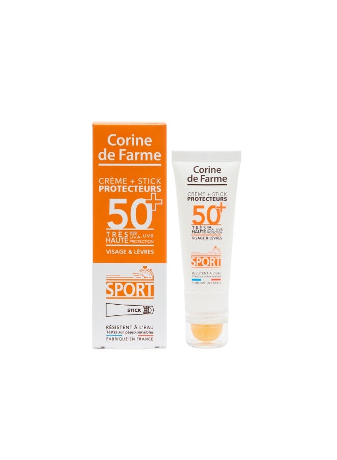 كورين دي فارم كريم حماية من الشمس Corine de Farme + Stick SPF50+ 20 مل + 3.5 جم - Image 2