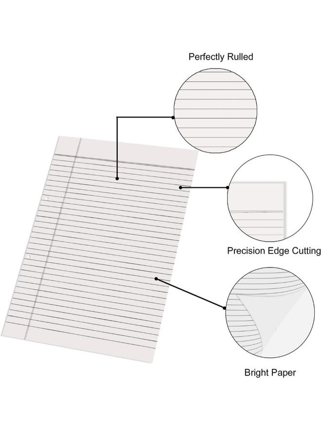A4 Project Paper Sheets, Ruled on Both Sides, White, 100 Sheets - Image 4