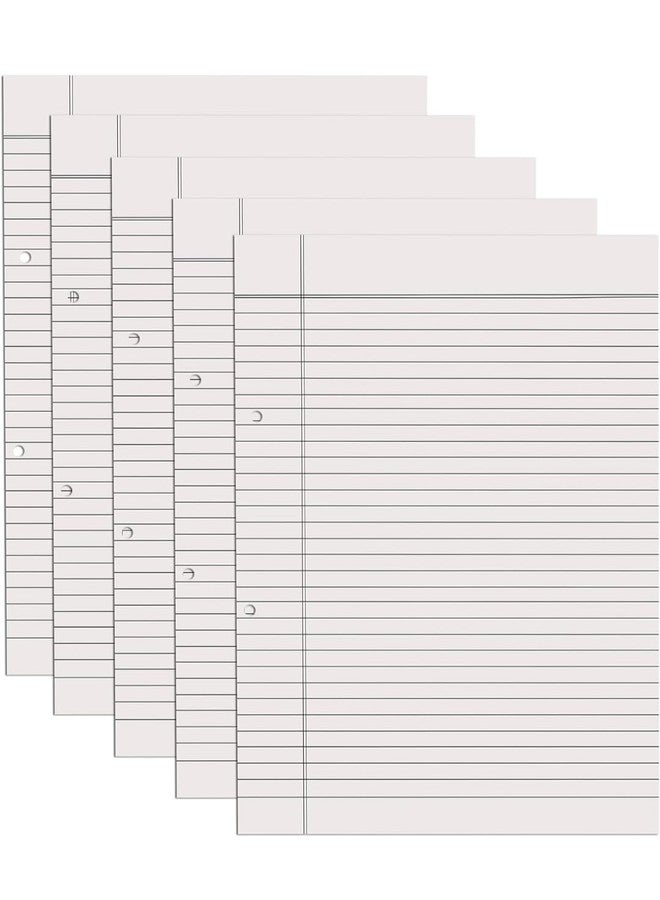 A4 Project Paper Sheets, Ruled on Both Sides, White, 100 Sheets - Image 1