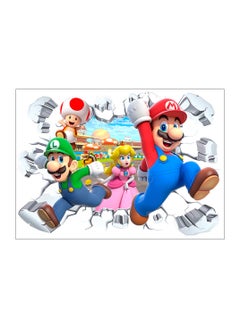 Super Mario Wall Stickers, Super Mario Sticker Kids Room Bedroom Decor Wall Sticker Mario Wall Decal for Super Mario Party Decorations or Huge Mario Posters Super Mario Bros Mega Wall Sticker(Size: 59cm×35.5cm/23.2"× 14")