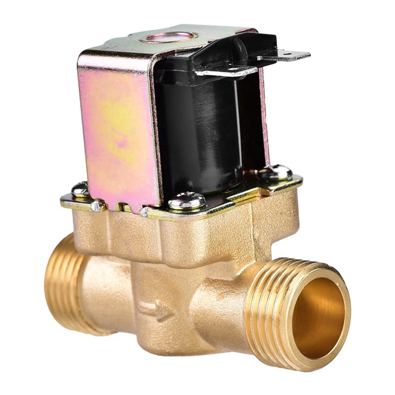 Brass Electric Solenoid Valve G1 2 Inch DC 24V Water Air Control - Image 2
