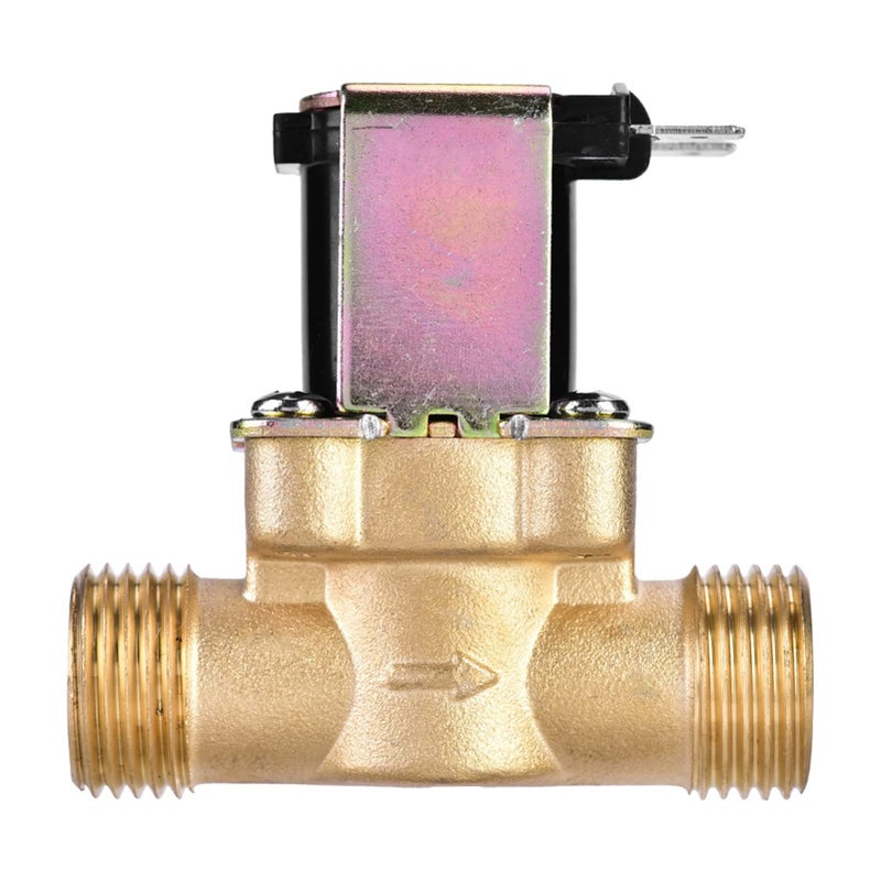 Brass Electric Solenoid Valve G1 2 Inch DC 24V Water Air Control - Image 5