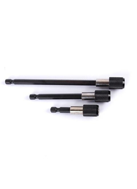 3Pcs Drill Bit Extender, Hex Shank Quick Change Bit Holder, Magnetic Socket Screwdriver Bit Holder Nuts, Drill, Driver, Bit Set