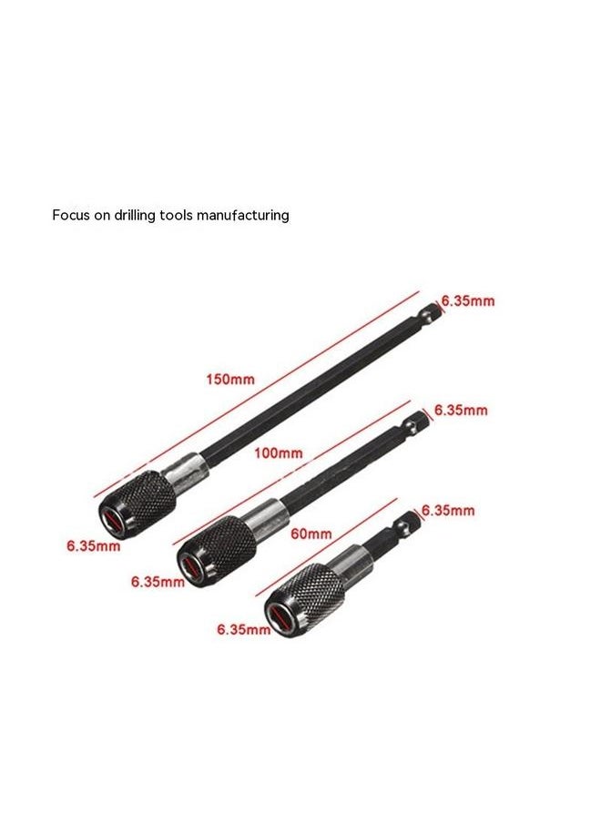 yongsheng - 3Pcs Drill Bit Extender, Hex Shank Quick Change Bit Holder, Magnetic Socket Screwdriver Bit Holder Nuts, Drill, Driver, Bit Set - Image 1
