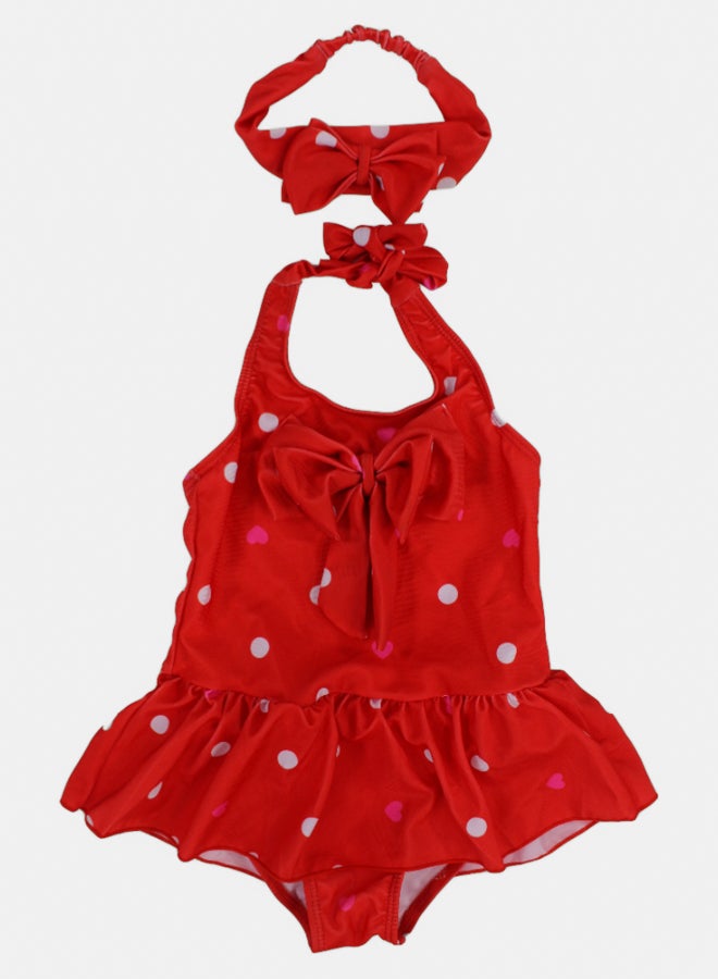 Our kids Our Kids Girls Polka Dots One-Piece Swimsuit - Image 1