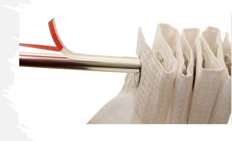 Modtek Curtain and Drapery Ring Slide-Solves Shower and Drapery Rings from catching Allowing Them to Slide Smoothly and Quietly (24 Ft Clear) - Image 1