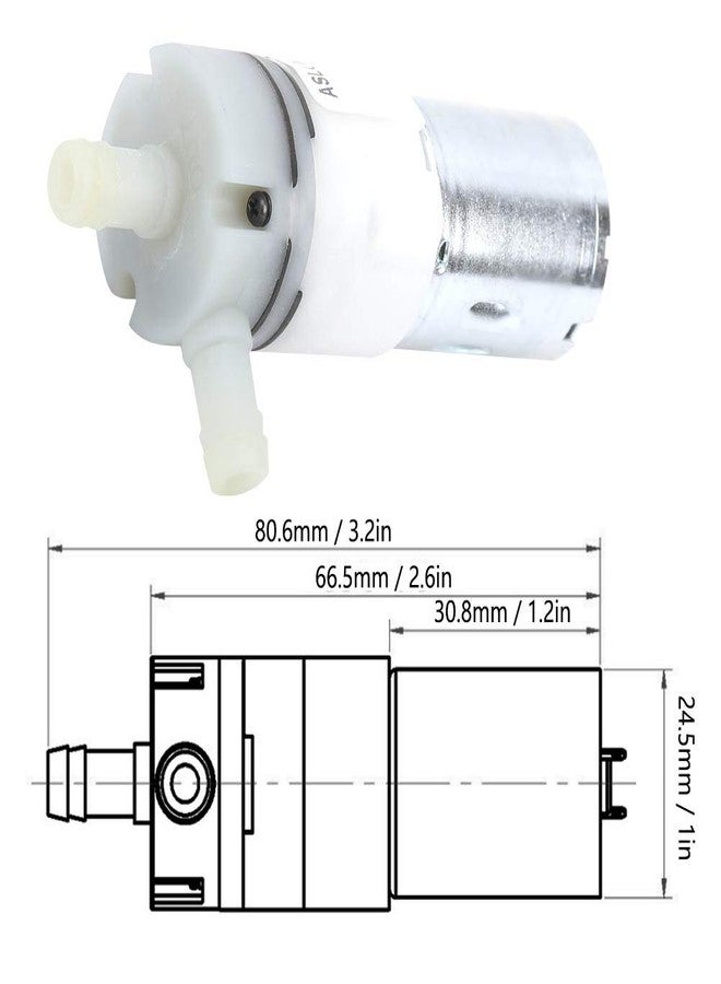 LiebeWH Mini DC 12V Self Priming Diaphragm Pump Stainless Steel Household Replacement Pump for Water Dispenser - Image 2