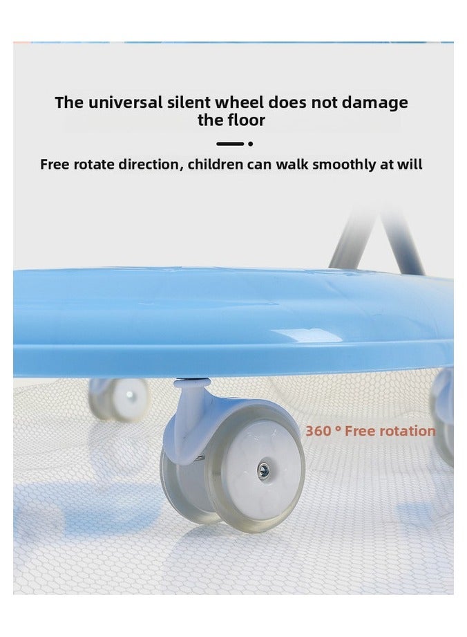 ORiTi Baby Walker With Foldable And Adjustable Multifunctional Anti Rollover And Anti O-Shaped Legs For Male And Female Babies Aged 6-18 Months - Image 3