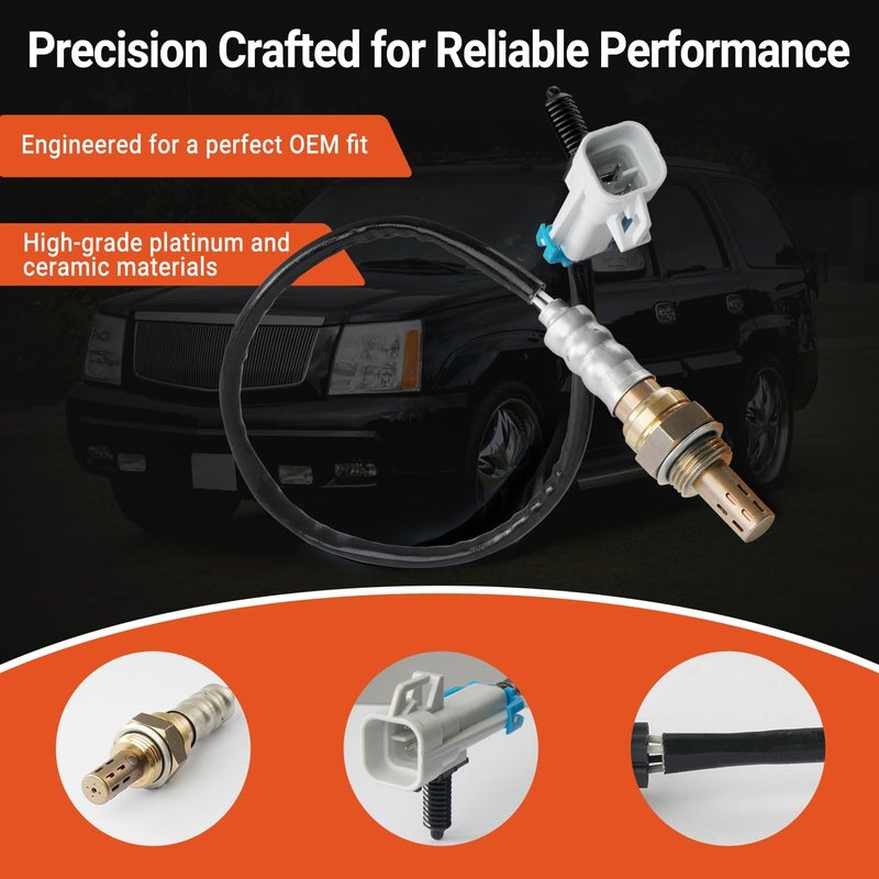 BELKEBIR Set of 2 Oxygen Sensor Upstream Downstream O2 Sensor Compatible with 2003-2005 Chevy Silverado Suburban Avalanche 1500 Tahoe, GMC Yukon Yukon XL Sierra 1500, Cadillac Escalade 5.3L V8 Replace 234-4668 - Image 3