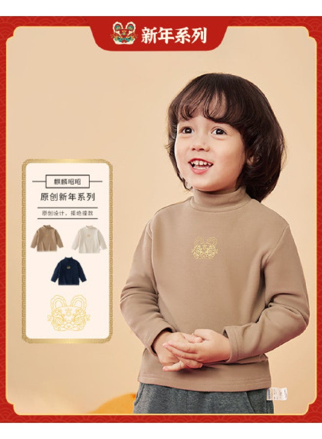 Baby T-shirt Boys' Base Layer Long Sleeve T-shirt Autumn Winter Warm Underwear Girls - Image 1