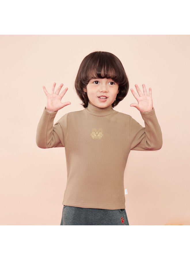 Baby T-shirt Boys' Base Layer Long Sleeve T-shirt Autumn Winter Warm Underwear Girls - Image 4