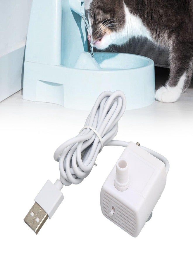 Zerodis Cat Water Fountain Pump, Pet Water Fountain Pump Replacement Pump Quiet Prevent Dry Burning USB Powered DC Brushless Motor Mini Cat Water Dispenser Pump - Image 2