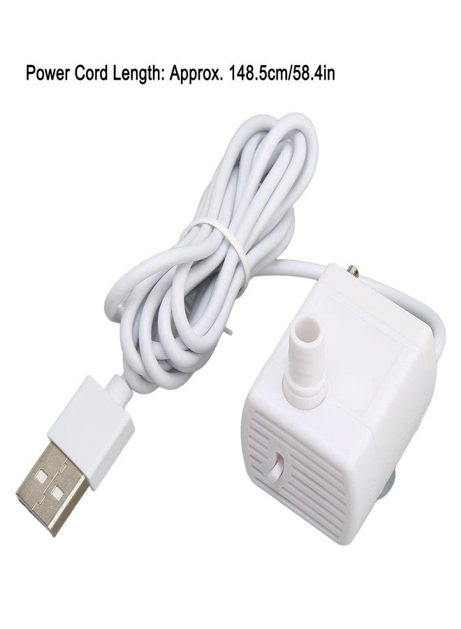 Zerodis Cat Water Fountain Pump, Pet Water Fountain Pump Replacement Pump Quiet Prevent Dry Burning USB Powered DC Brushless Motor Mini Cat Water Dispenser Pump - Image 5