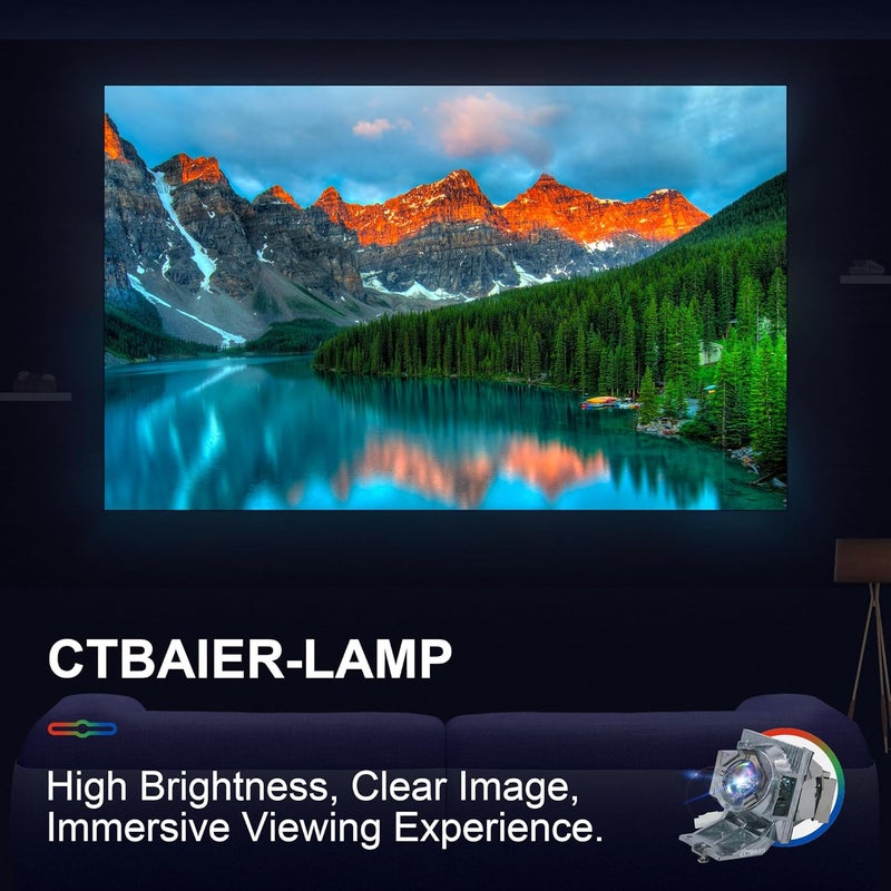 CTBAIER RLC-117 Original Quality for Viewsonic PG705HD PG705WU PX727-4K PX747-4K Replacement Projector Lamp Bulb with Housing - Image 4