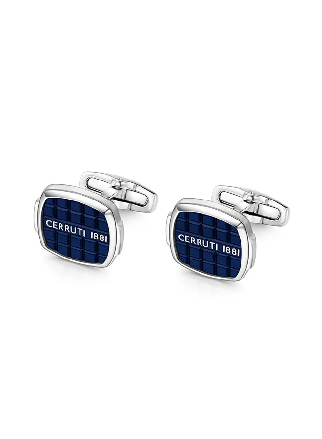 شيروتي 1881 Gents Cufflink Blue â€“ Stylish and Contemporary Design