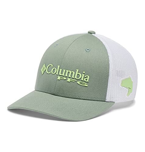Columbia Unisex PFG Logo Mesh Ball Cap - Mid, Safari/Key West, Small/Medium - Image 1