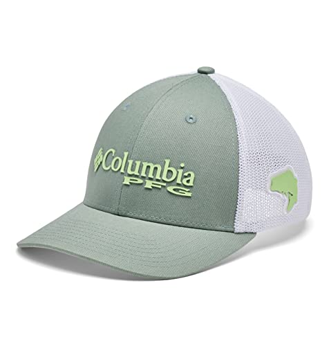 Columbia Unisex PFG Logo Mesh Ball Cap - Mid, Safari/Key West, Small/Medium - Image 5