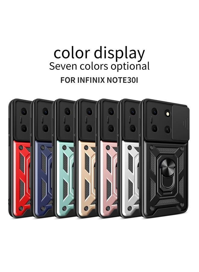 إيروريكس جراب لهاتف Infinix Note 30i بتصميم غطاء كاميرا منزلق مصنوع من مادة TPU+PC - Image 2
