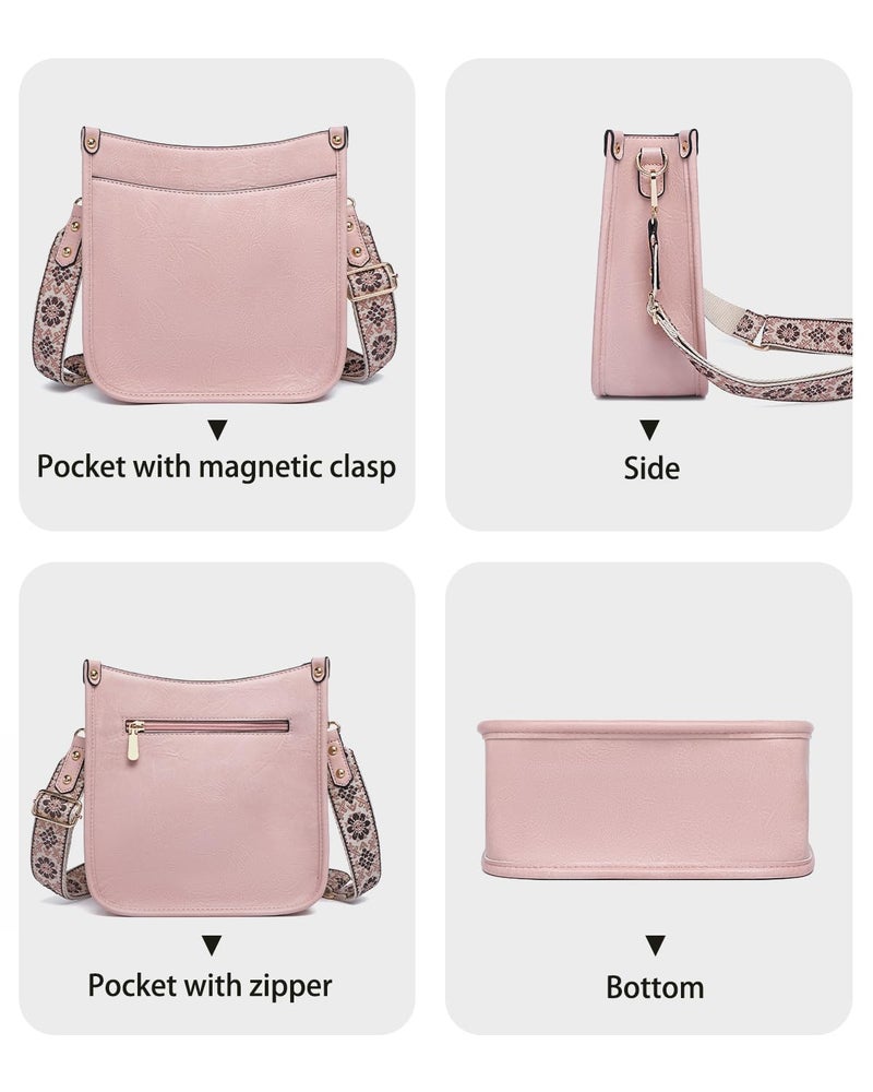 BAVERGE Purses for Women 3PCS, Crossbody Bags Set Large Leather Purse Shoulder Handbags with Wallet Adjustable Straps for Ladies Tote - Image 3
