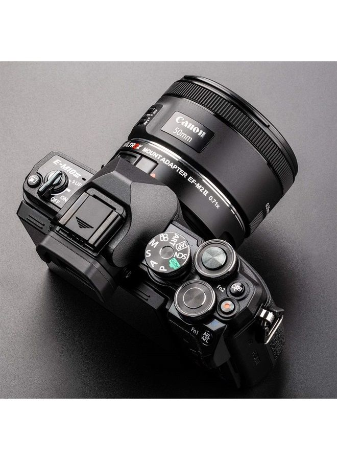 VILTROX EF-M2II 0.71x Speed Booster, EF to Micro 4/3 Focal Reducer Booster Adapter Auto-Focus for GH6 GH5M2 BMPCC 4K GH4 GH5 G100 G95 G85 OM-1 EM-1 E-M1X E-M1 iii E-M5 iii E-M10 iv E-M10 iii - Image 3