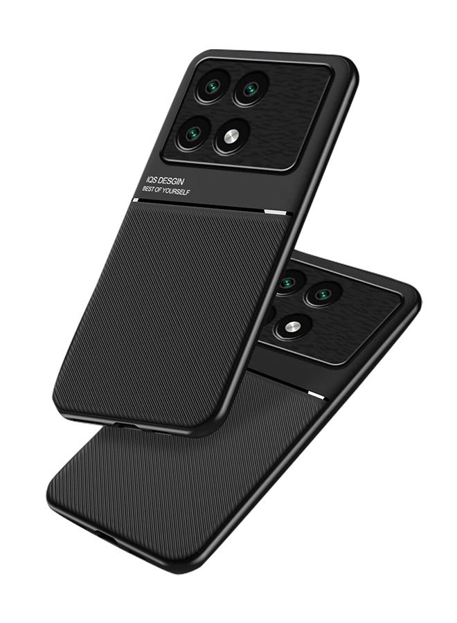 غطاء حماية واقٍ لهاتف Xiaomi Poco F6 Pro 5G باللون الأسود للأعمال الراقية - Image 1