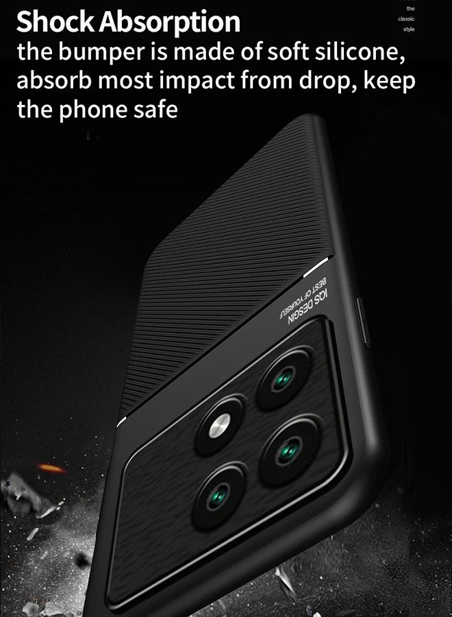 غطاء حماية واقٍ لهاتف Xiaomi Poco F6 Pro 5G باللون الأسود للأعمال الراقية - Image 2