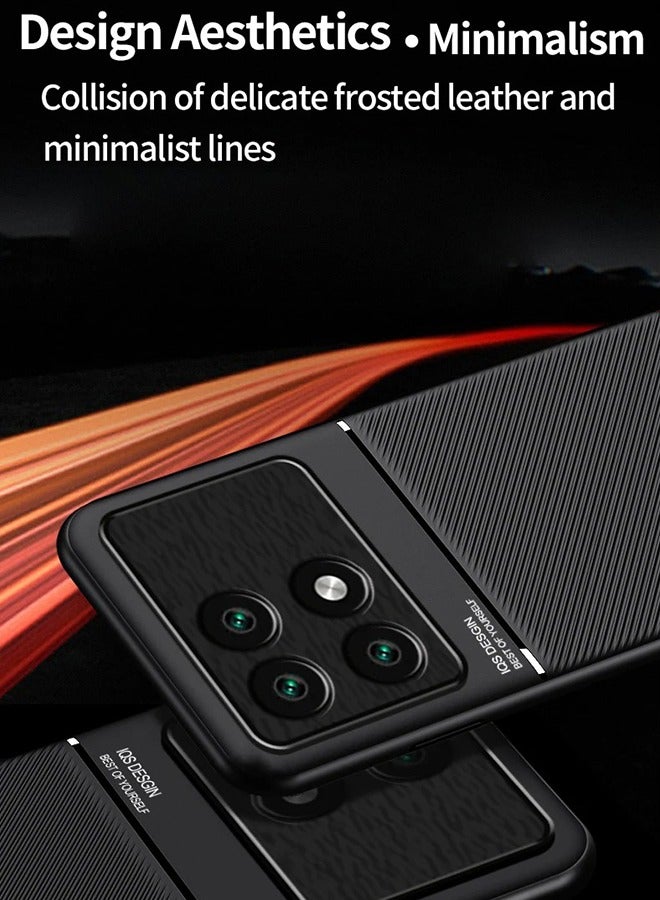 غطاء حماية واقٍ لهاتف Xiaomi Poco F6 Pro 5G باللون الأسود للأعمال الراقية - Image 3