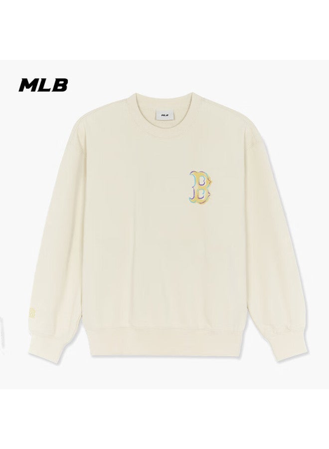 Mlb Uni Crew Neck Long Sleeve Sweatshirt Casual Loose Fit Autumn New 3amtb3254-43crs-m - Image 1